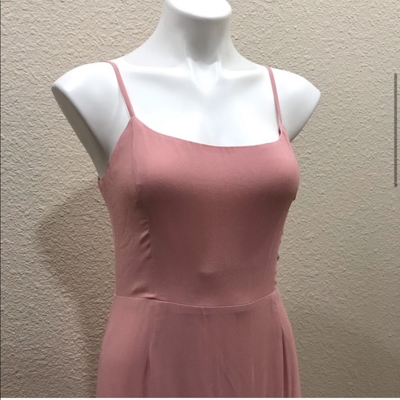 NEW Reformation Foxglove Pink Ruffle Maxi Dress - Picture 3 of 7